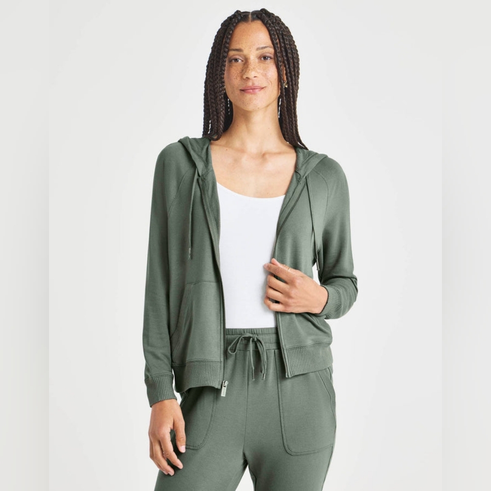 Nike Dri Fit Green Zip Hoodie